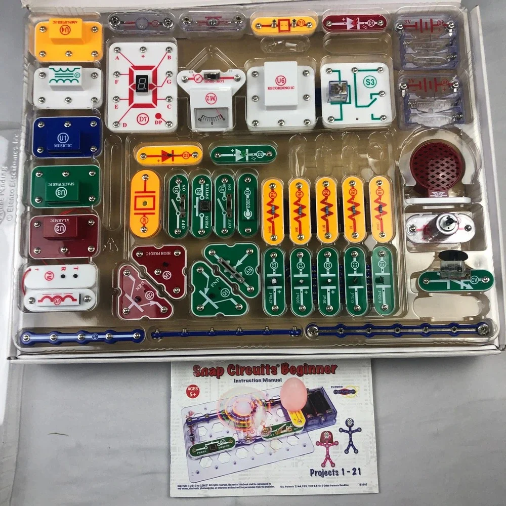 Elenco Snap Circuits Extreme SC-750 Electronics Discovery Kit 750+ Projects READ